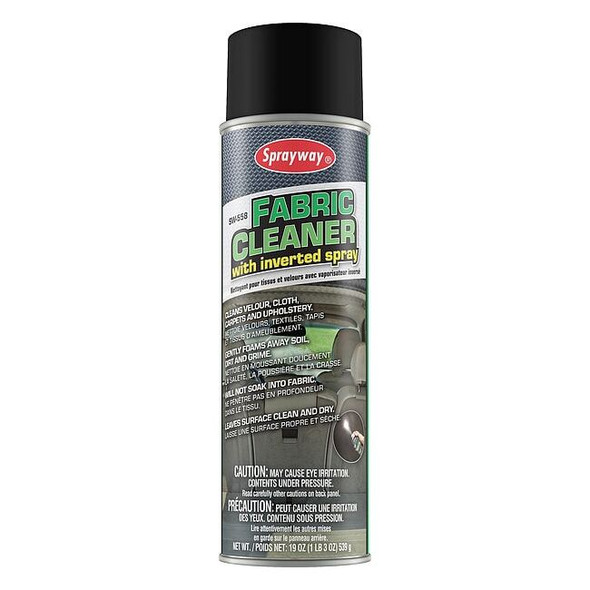 Sprayway 20 Oz. Fabric Cleaner with inverted spray Can, Aerosol SW558