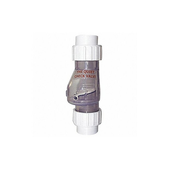 Magic 1-1/2" Slip Clear PVC Silent Check Valve B-0823-15C