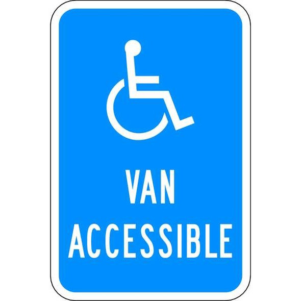 Lyle Handicapped Parking Sign,18" x 12, HC-022-12HA HC-022-12HA