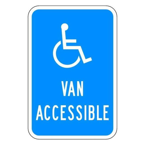 Lyle Handicapped Parking Sign,18" x 12, HC-022-12HA HC-022-12HA