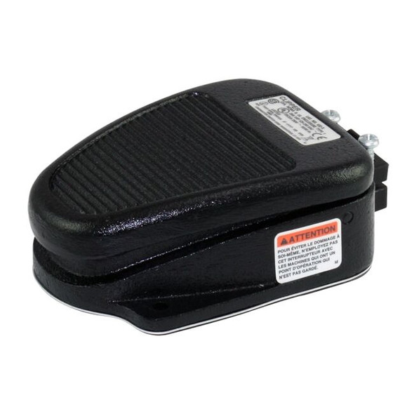 Linemaster FootSwtch,Black,CastIron,SPDT,Maintained 632-DA