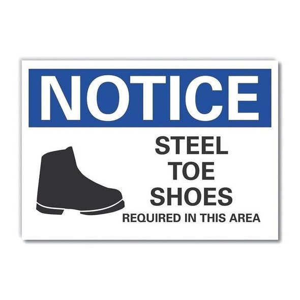 Notice Sign,14" W,10" H,0.004" Thickness, LCU5-0072-ED_14x10