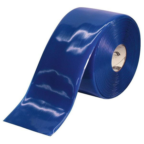 Industrial Safety Floor Marking Tape Vinyl Blue, 6" W x 100 ft. L, 50 mil Thick