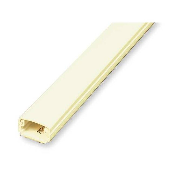 Cover Plate Raceway, PN03 Series, 1 Channel, 13/16 in W, 1/2 in H, 8 ft L, Ivory