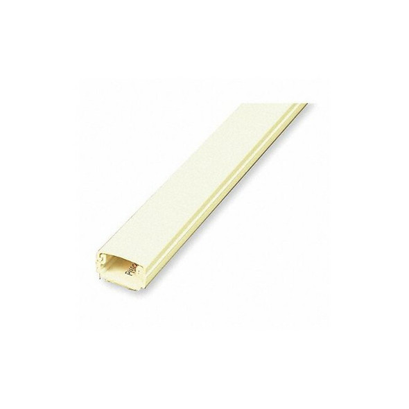 Cover Plate Raceway, PN03 Series, 1 Channel, 13/16 in W, 1/2 in H, 8 ft L, Ivory