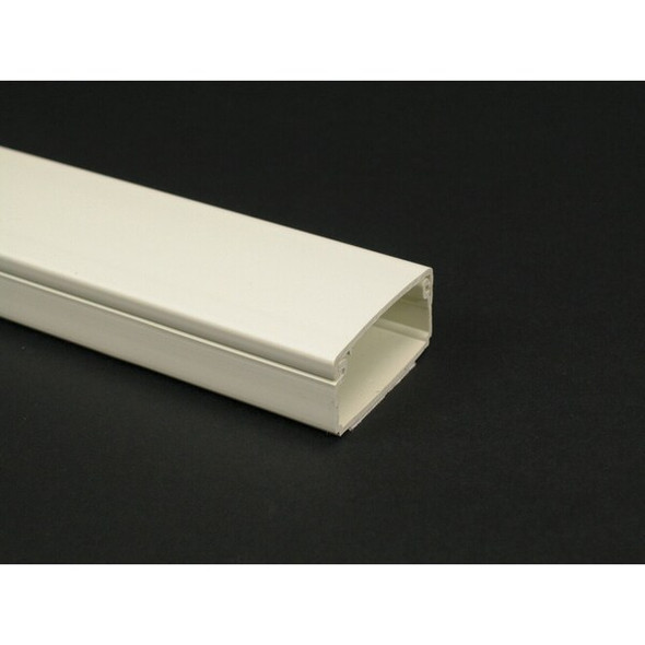 Legrand Cover Plate Raceway, PN03 Series, 1 Channel, 13/16 in W, 1/2 in H, 8 ft L, Ivory PN03L08V