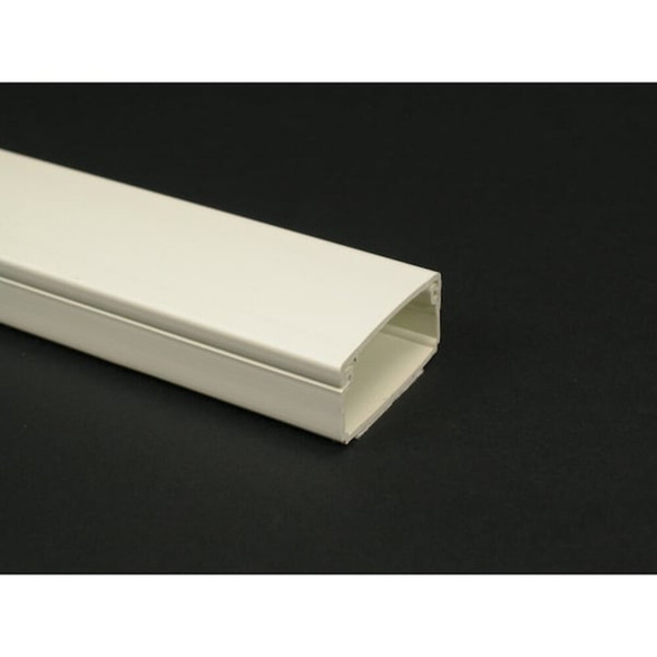 Cover Plate Raceway, PN03 Series, 1 Channel, 13-16 in W, 1-2 in H, 8 ft L, Ivory  PN03L08V
