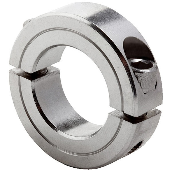 Climax Metal Products Shaft Collar,Clamp,2Pc,7/8 In,SS 2C-087-S