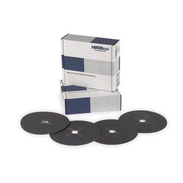 Hiretech Abrasive Disc,Paper Back 24 Grit,PK25 01044