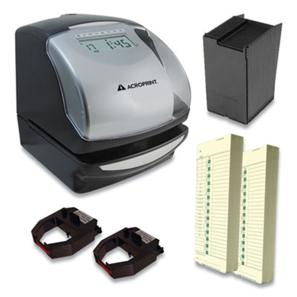 Acroprint® Es900 Time Clock Bundle, Digital Display, Black 01-0209-200
