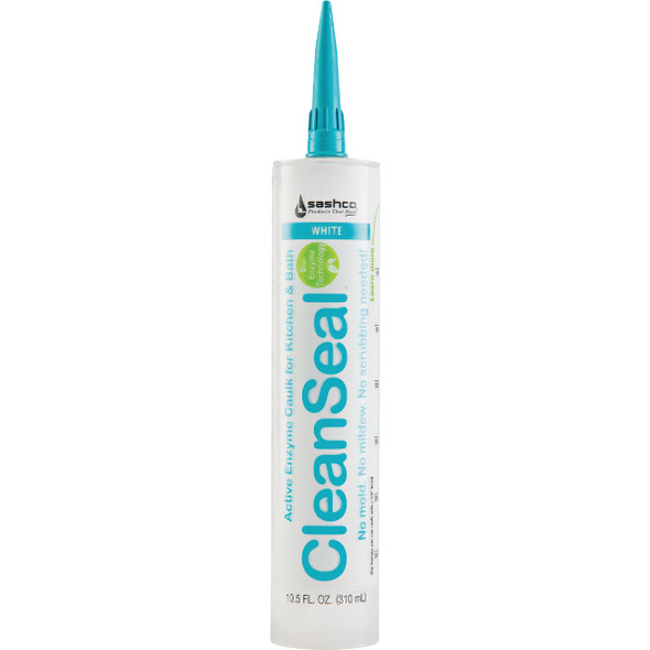 Sashco CleanSeal 10.5 Oz. White Active Enzyme Kitchen & Bath Caulk 11073