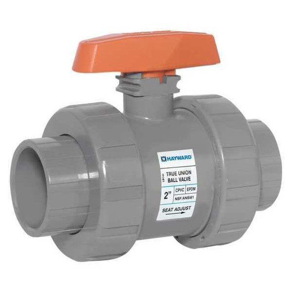Hayward Flow Control Manual 2-Way Ball Valve,True-Union,CPVC TBH2200ASTE0000 Hayward Flow Control Manual 2-Way Ball Valve,True-Union,CPVC TBH2200ASTE0000