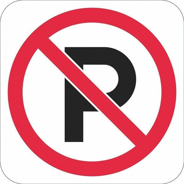 Lyle No Parking Symbol Parking Sign,12" x 12, T1-1100-EG_12x12 T1-1100-EG_12x12