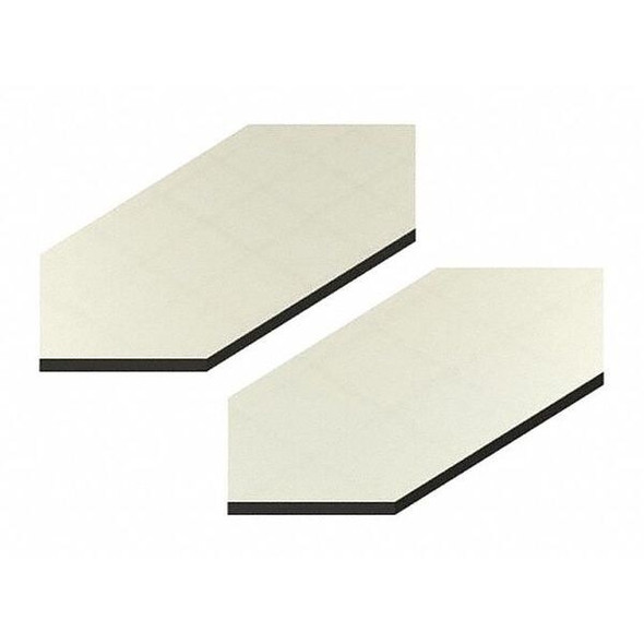 Mirredge Seam Plates, 4 in L, 2 in W, 1/8 in H, Mirror 32202