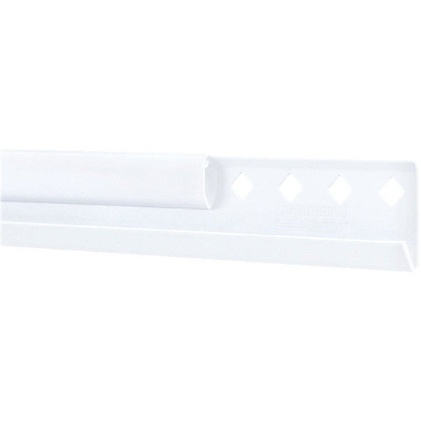 FreedomRail 60 In. White Horizontal Hanging Rail with Cover 7913456011