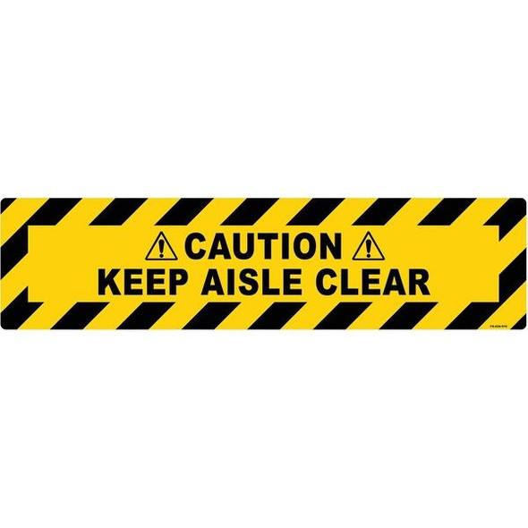 Stranco Anti-Slip Floor Sign,6 in x 24 in,Vinyl FS-624-910