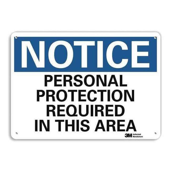 NoticeSign, RecycldReflecAlum, 14inWx10inH, U5-1442-RA_14X10