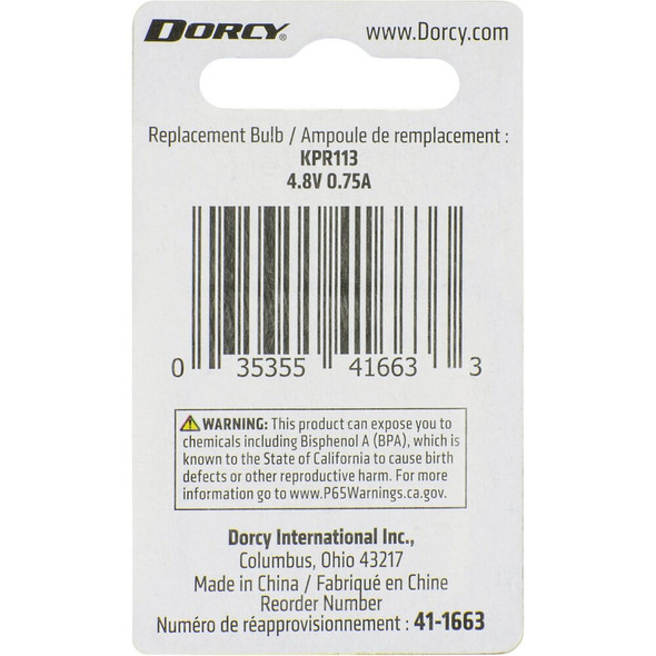 Dorcy Active Series Krypton 4.8V Flashlight Bulb (2-Pack) 41-1663 858437