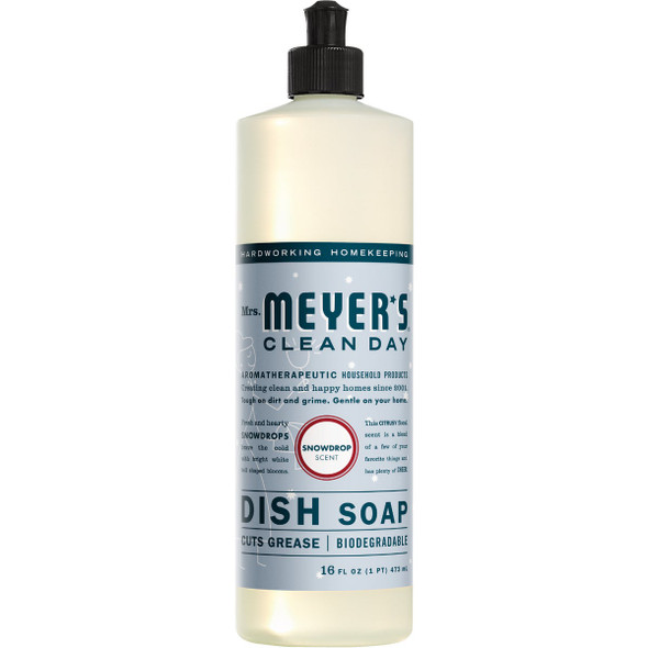 Mrs. Meyer's Clean Day 16 Oz. Snowdrop Scent Liquid Dish Soap 11364