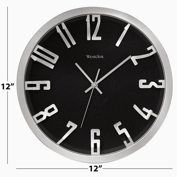 Westclox 12 In. Metallic Silver Wall Clock 32913 638532