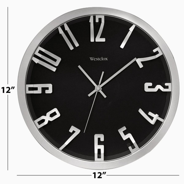 Westclox 12 In. Metallic Silver Wall Clock Westclox 12 In. Metallic Silver Wall Clock