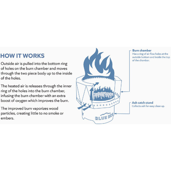 Blue Sky Ridge 15 In. Round Steel Wood/Pellet High Efficiency Smokeless Fire Pit Blue Sky Ridge 15 In. Round Steel Wood/Pellet High Efficiency Smokeless Fire Pit