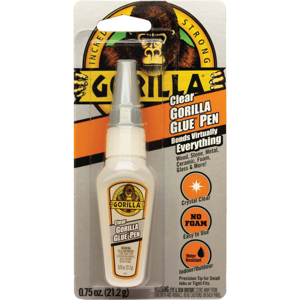 Gorilla 0.75 Oz. Clear All-Purpose Glue Pen 102175