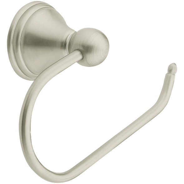 Moen Preston Wall Mount Toilet Paper Holder, Brushed Nickel DN8408BN