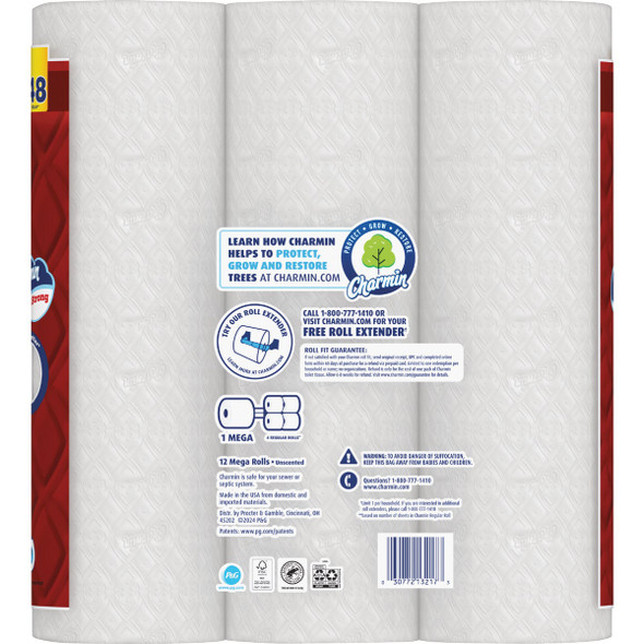 Charmin Ultra Strong Toilet Paper (12 Mega Rolls) 3077213217 Pack of 4 603209