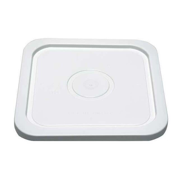 Manufacturer Varies Plastic Pail Lid, 4 gal., Poly, White, Sq SQ2140WL