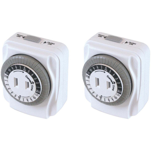Prime 125V 24 Hr. Indoor Timer (2-Pack) TNI24111X2