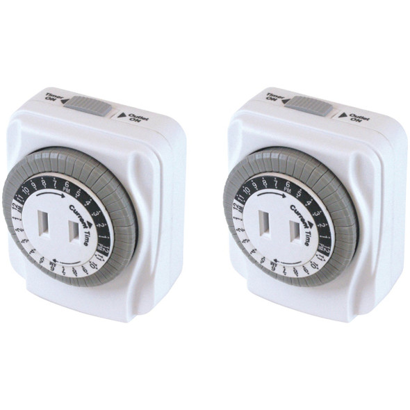 Prime 125V 24 Hr. Indoor Timer (2-Pack) TNI24111X2