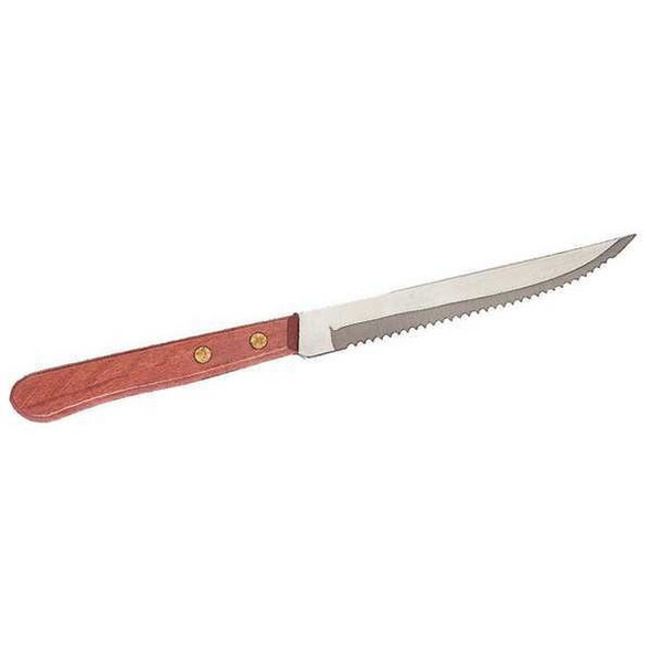 Crestware Steak Knife,4-3/4 in. L,Wood Handle,PK12 SKPW2