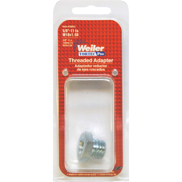 Weiler Vortec 1-1-2 x 10 Angle Grinder Arbor Adapter 36053 337072