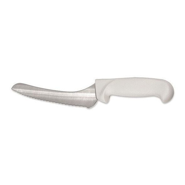 Crestware Bread Knife,9 in Blade,White Handle KN20