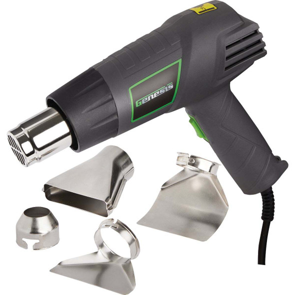Genesis 12.5A Dual Temp Heat Gun Kit with 9 Accessories GHG1500A