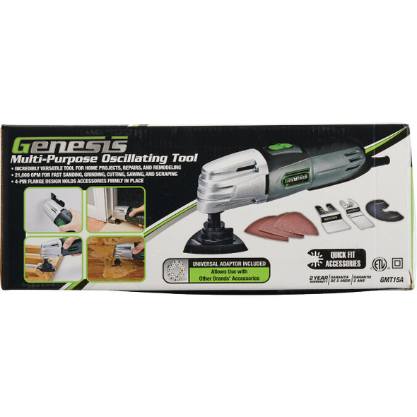 Genesis 1.5-Amp Multi-Purpose Oscillating Tool Kit GMT15A 374631