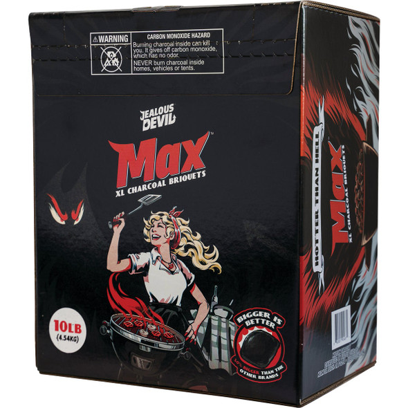Jealous Devil Max 10 Lb. Hardwood Charcoal Briquets JDMAX10BOX