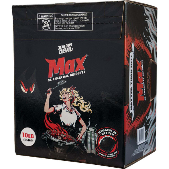 Jealous Devil Max 10 Lb. Hardwood Charcoal Briquets JDMAX10BOX