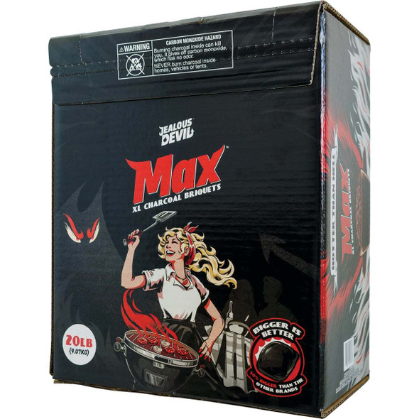 Jealous Devil Max 20 Lb. Hardwood Charcoal Briquets JDMAX20LBS