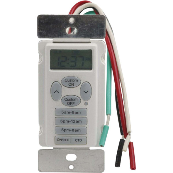 Prime EZ-Set 125V 24 Hr. Digital In-Wall Timer WMTNIWP
