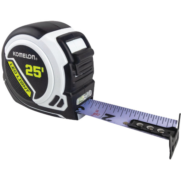 Komelon 25 Ft. Tape Measure with LED Light 25LED