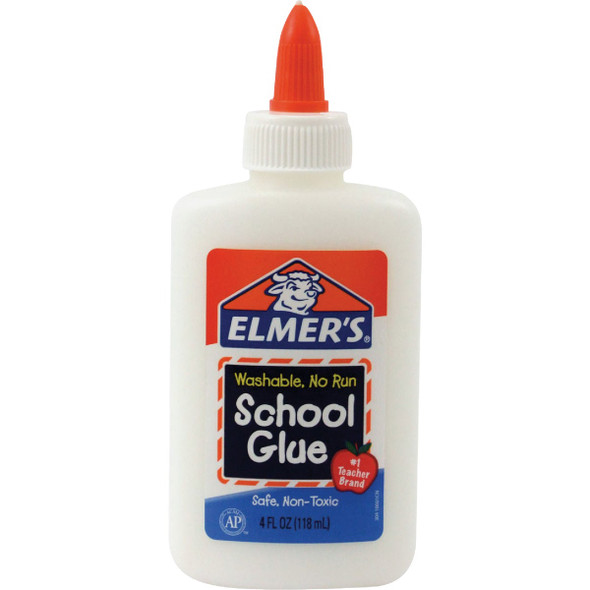 Elmer's 4 Oz. Clear Drying School Glue E304 Elmer's 4 Oz. Clear Drying School Glue E304