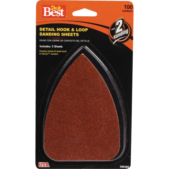 Do it Best 100 Grit Mouse Sandpaper (5-Pack) 3732004