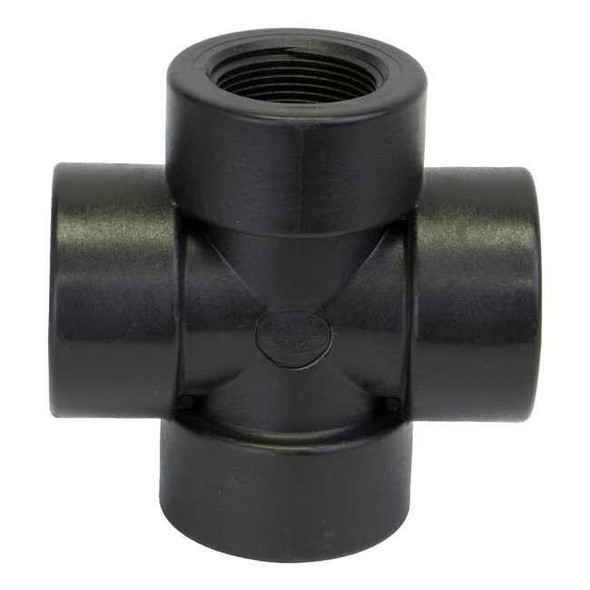 Banjo Cross, Polypropylene, 1-1/4", Schedule 80, 300 psi Max Pressure CR125