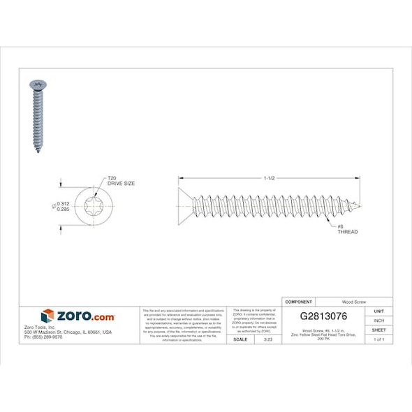 Manufacturer Varies Multi Screw,#8,Flat,Zinc YL,1.5"L,PK200 U30105.016.0150 Manufacturer Varies Multi Screw,#8,Flat,Zinc YL,1.5"L,PK200 U30105.016.0150