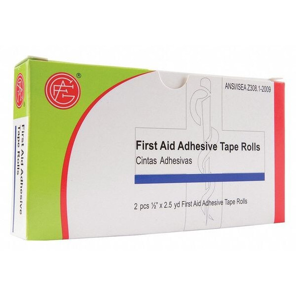 Manufacturer Varies First Aid Tape,2 1/2yd,1/2"W,White,PK2 9999-0201 Manufacturer Varies First Aid Tape,2 1/2yd,1/2"W,White,PK2 9999-0201