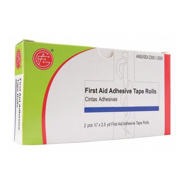 Manufacturer Varies First Aid Tape,Wt,1/2" Wx2-1/2 yd. L,PK2 9999-0201