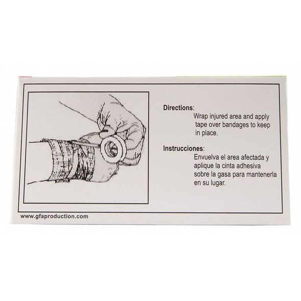 Manufacturer Varies First Aid Tape,2 1/2yd,1/2"W,White,PK2 9999-0201 Manufacturer Varies First Aid Tape,2 1/2yd,1/2"W,White,PK2 9999-0201
