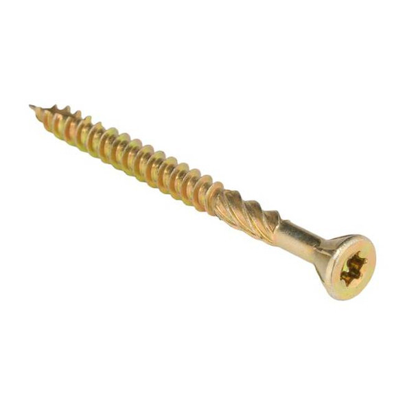 Deck Screw, #8 x 2 in, Steel, Flat Head, Torx Drive, 200 PK